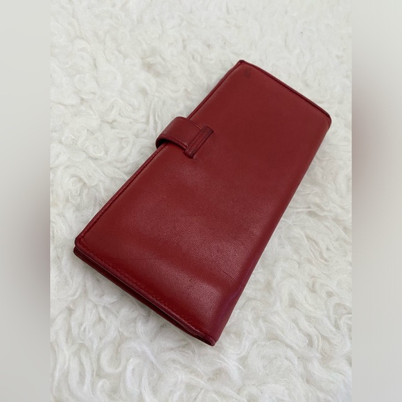 Loewe Anagram Embossed Wallet Red - Picture 3 of 15